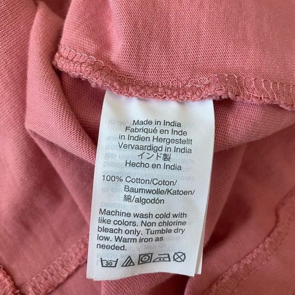 J. Crew Factory Pink Ruffle Sleeve T-Shirt dress women’s size M - Picture 7 of 8